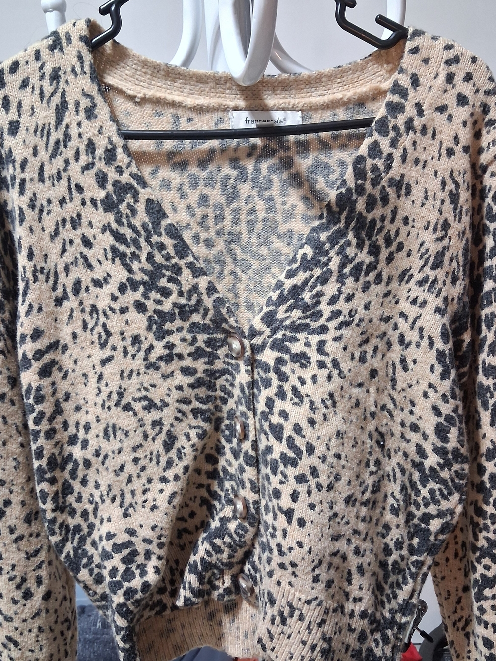 ✨ Francesca’s Leopard Print Button-Down Cardigan Sweater ✨